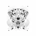 Dalmatian, Rainbow tattoo design idea