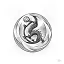 thr 4 starts dragon ball, the ball is hold by a dragon tattoo design idea