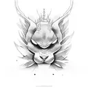 maria god  tattoo design idea