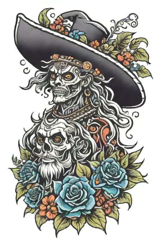 Shango and Santa Barbara tattoo design idea