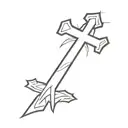 Simple Cross tattoo tattoo design idea
