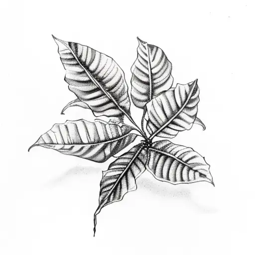 coffee plant tattoo design idea