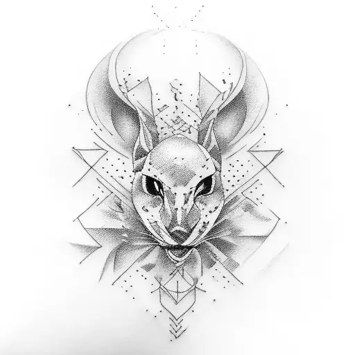 Harlequin tattoo design idea