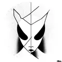 Harlequin tattoo design idea