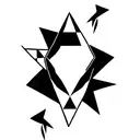 Harlequin tattoo design idea