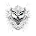 owl lion phoenix tattoo design idea