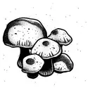 mushrooms  tattoo design idea