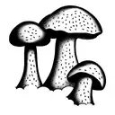 mushrooms  tattoo design idea