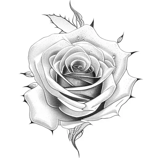 Rose and mamma  tattoo design idea