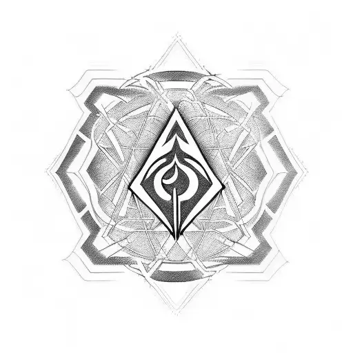  defqon logo and binary code tattoo design idea