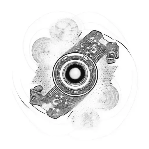 black hole tattoo design idea