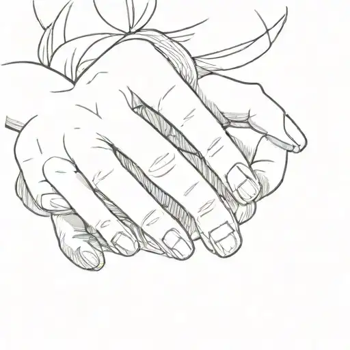 the word 'promise' written on the right pinky finger tattoo design idea