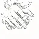 the word 'promise' written on the right pinky finger tattoo design idea