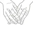 the word 'promise' written on the right pinky finger tattoo design idea