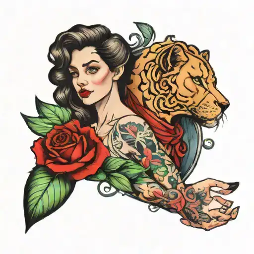 Ruby and Luca James forearm tattoo design idea