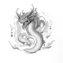 might guy 8 gates dragon tattoo design idea
