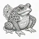 toad tattoo design idea