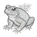 toad tattoo design idea
