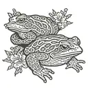 toad tattoo design idea
