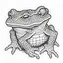 toad tattoo design idea