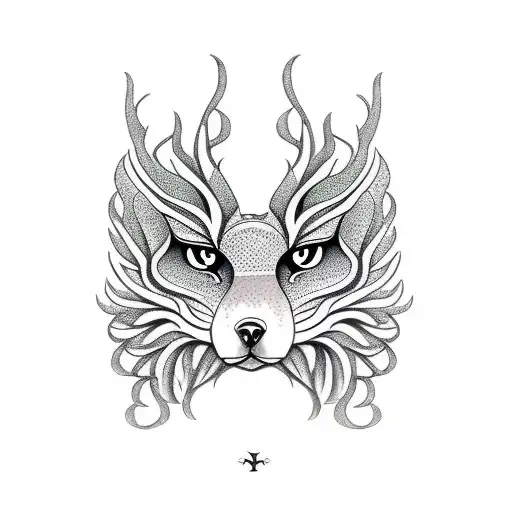 cedar tree tattoo design idea
