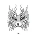 cedar tree tattoo design idea