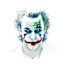 Joker Heath Ledger tattoo design idea