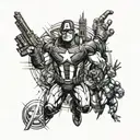 avengers sleave tattoo tattoo design idea