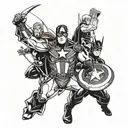 avengers sleave tattoo tattoo design idea