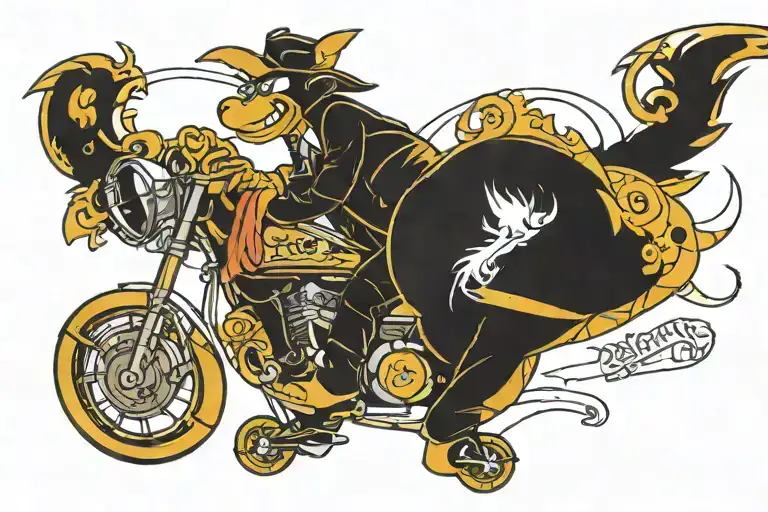 Buy the ticket take the ride tattoo design idea