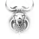 viking boar tattoo design idea