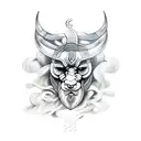 viking ship  tattoo design idea