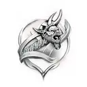 viking ship  tattoo design idea