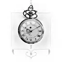 Incorporate a pocket watch and Roman numerals in a memorial tattoo for your grandpa. tattoo design idea