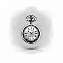 Incorporate a pocket watch and Roman numerals in a memorial tattoo for your grandpa. tattoo design idea
