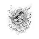 dive tattoo design idea