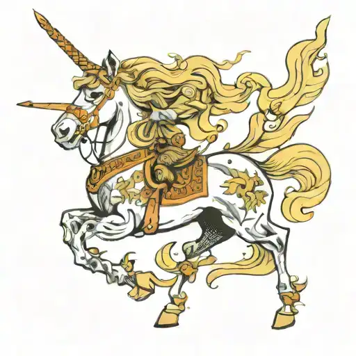 freya dea nordic horse running freely tattoo design idea