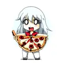 pizza tattoo design idea