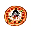 pizza tattoo design idea