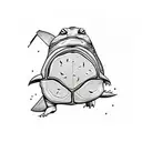 pizza slice ninja turtles tattoo design idea