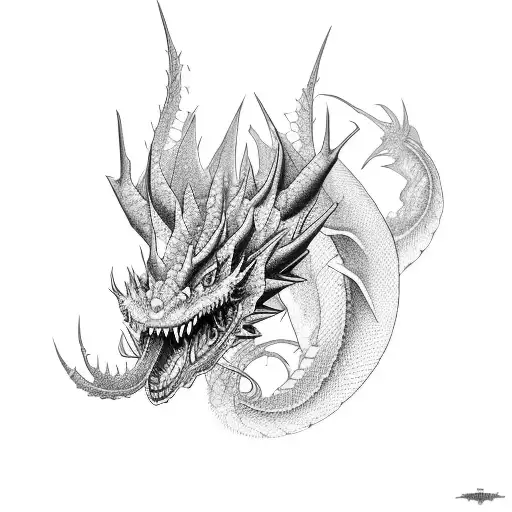 dragón japonés, que contenga el nombre Roberto tattoo design idea