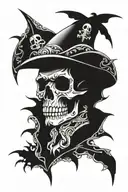 1998 with skull tattoo design idea