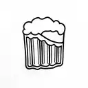 beer skating  tattoo design idea