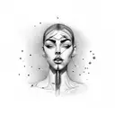 barber pole connected to veins tattoo design idea