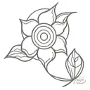 Sicilian sun tattoo design idea