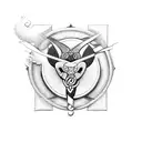 celtic trinqueta using the four natural elements tattoo design idea