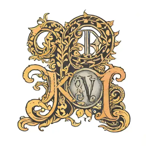 A date in roman numbers on the triceps, the dates are VII.I.V and XIV.I.LXXVII tattoo design idea