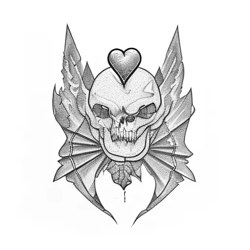 broken heart tattoo design idea