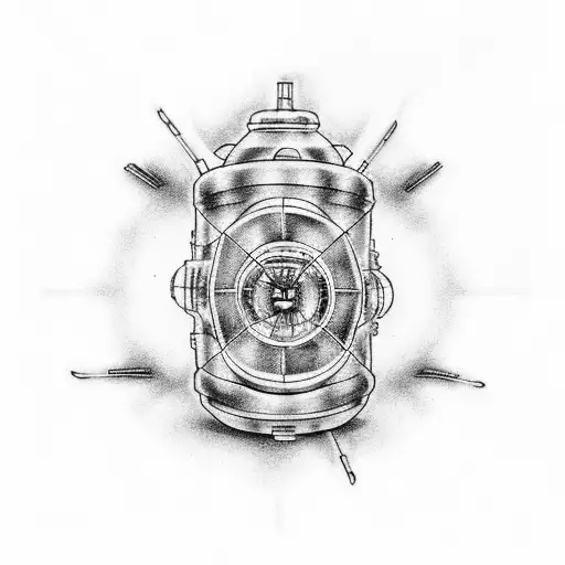flux capacitor back to future film tattoo design idea