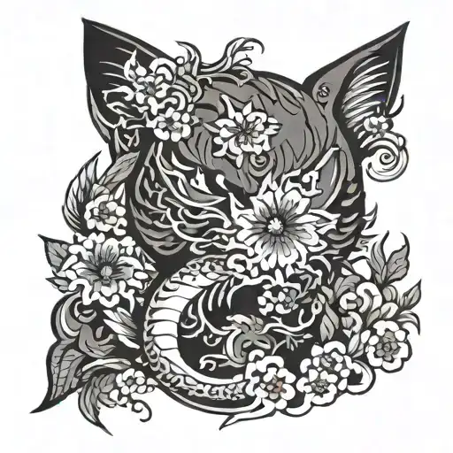 japan and mitsubishi colt tattoo design idea